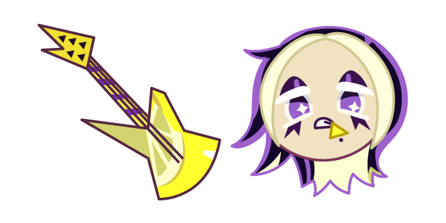 Cookie Run Black Lemonade Cookie and a Guitar