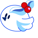 Cookie Run Blue Slushy Cookie and Icy Birdie pointer