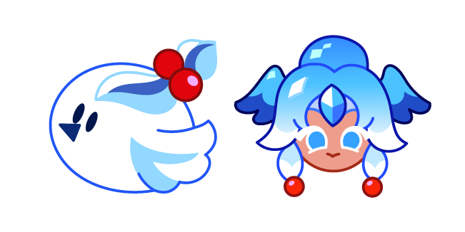 Cookie Run Blue Slushy Cookie and Icy Birdie