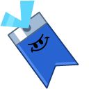 Cookie Run Blueberry Pie Cookie and Bookmark pointer