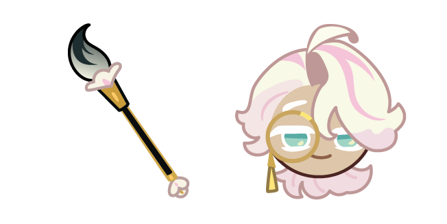 Cookie Run Camellia Cookie and a Brush