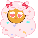 Cookie Run Cotton Candy Cookie and Bird cursor