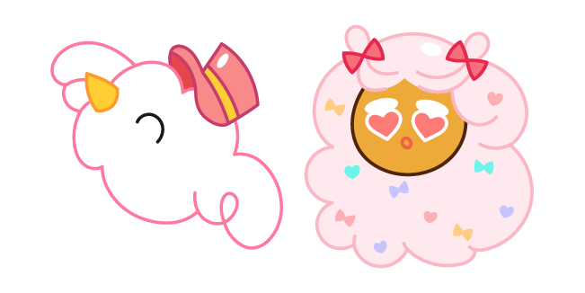 Cookie Run Cotton Candy Cookie and Bird