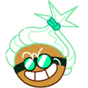 Cookie Run Dr. Wasabi Cookie and Wasabi Syrup cursor
