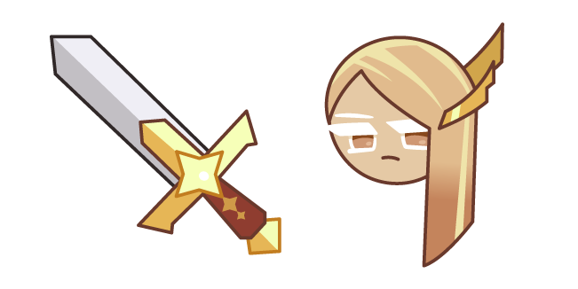 Cookie Run Financier Cookie and a Sword