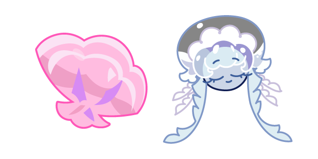 Cookie Run Frilled Jellyfish Cookie and a Shell