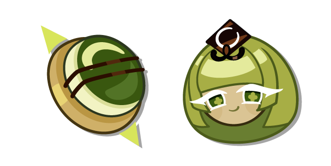 Cookie Run Green Tea Mousse Cookie and Mousse Shield