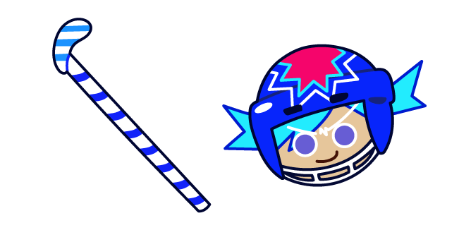 Cookie Run Ice Candy Cookie and Ice Hockey Stick