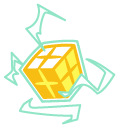 Cookie Run Lemon Cookie and a Cube pointer