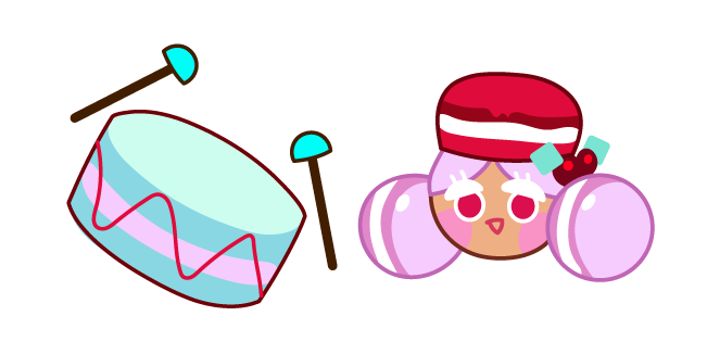Cookie Run Macaron Cookie and her Drum