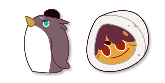 Cookie Run Red Bean Cookie and Penguin