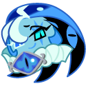 Cookie Run Shadow Milk Cookie and Staff cursor