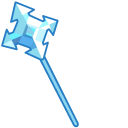 Cookie Run Snow Sugar Cookie and Staff pointer