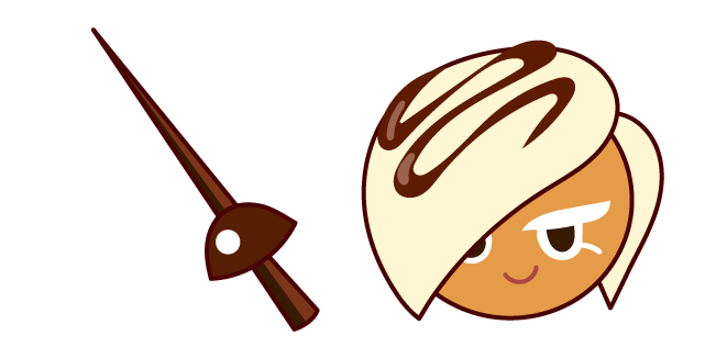 Cookie Run White Choco Cookie and a Fencing Sword