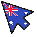 Australia Flag pointer