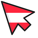 Austria Flag pointer