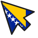 Bosnia and Herzegovina Flag pointer