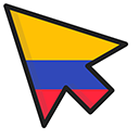 Colombia Flag pointer