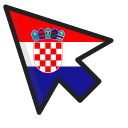 Croatia Flag pointer