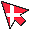 Denmark Flag pointer