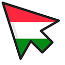Hungary Flag pointer