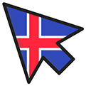 Iceland Flag pointer