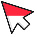 Indonesia Flag pointer