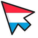 Luxembourg Flag pointer