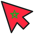 Morocco Flag pointer