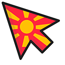 North Macedonia Flag pointer