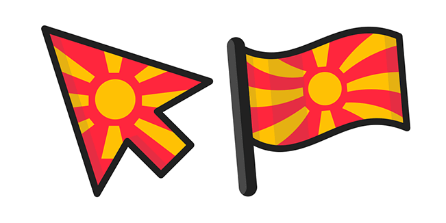 North Macedonia Flag