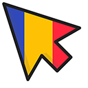 Romania Flag pointer