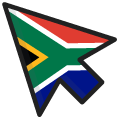 South Africa Flag pointer