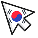 South Korea Flag pointer