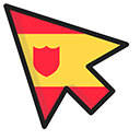 Spain Flag pointer