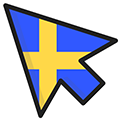 Sweden Flag pointer