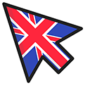 United Kingdom Flag pointer