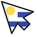 Uruguay Flag pointer