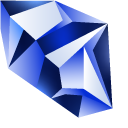 Blue Sapphire Crystal pointer