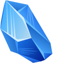 Blue Zircon Crystal pointer
