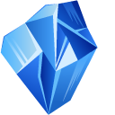 Blue Zircon Crystal cursor