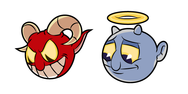 Cuphead Angel and Demon