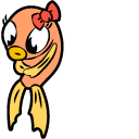 Cuphead Angel and Fishing Rod cursor