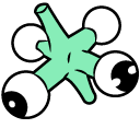 Cuphead Green and Pink Jack cursor