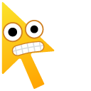Cursoji - Grimacing Face pointer