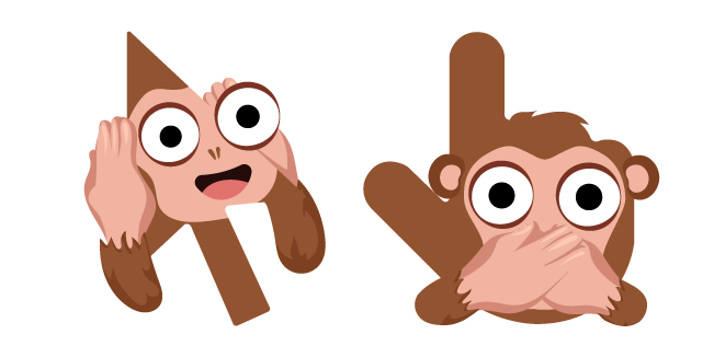 Cursoji - Hear and Speak-No-Evil Monkey