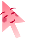 Cursoji - Smiling and Relieved Face pointer
