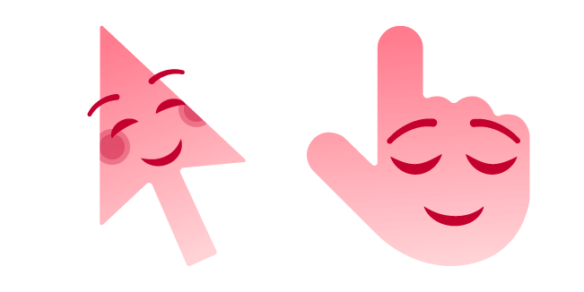 Cursoji - Smiling and Relieved Face