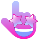 Cursoji - Star-Struck Face cursor