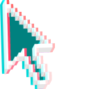 3D Pixel Effect pointer